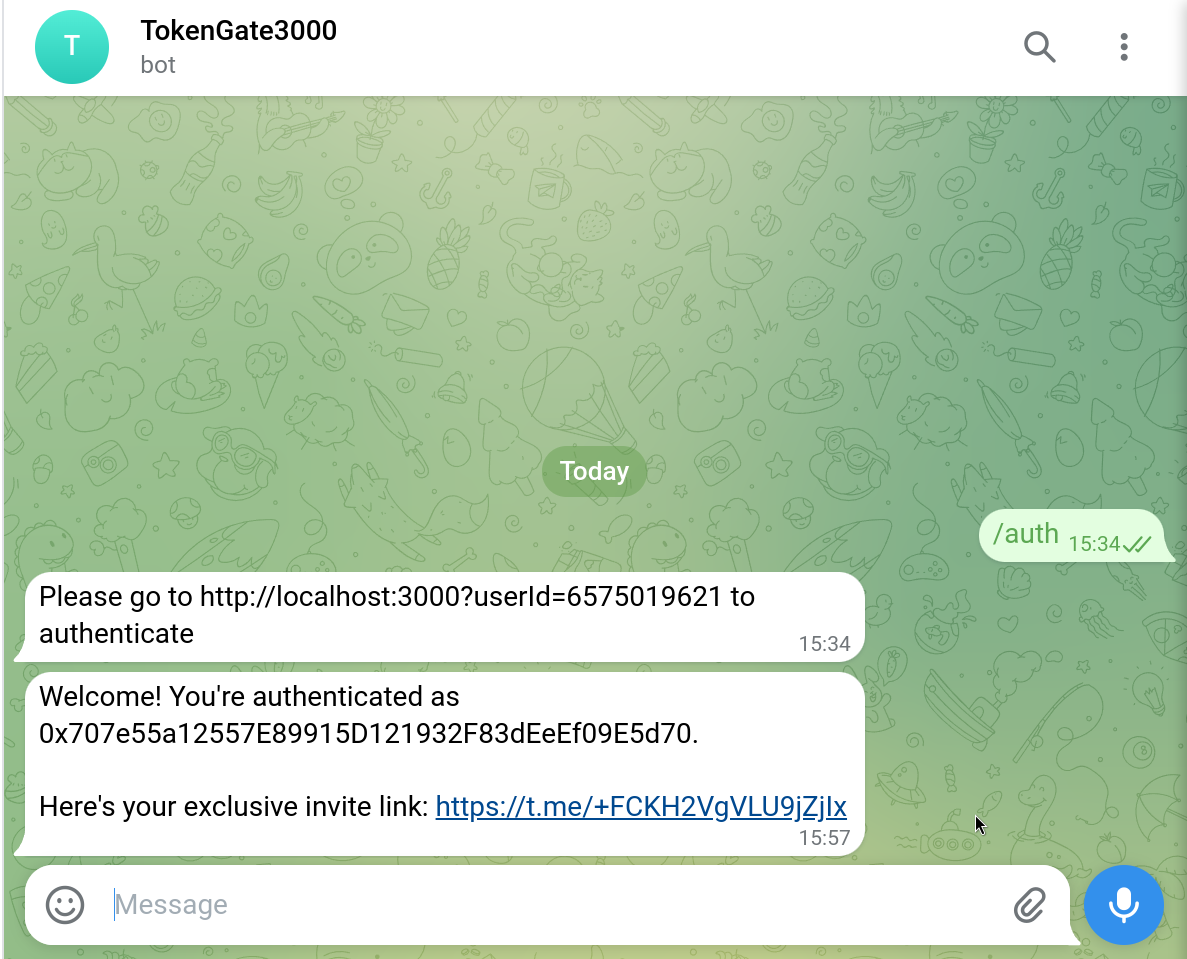 access the private group